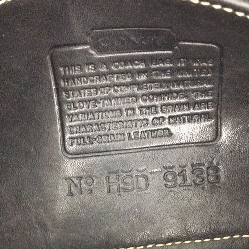Coach Vintage 1999 Black Mimosa Zip Leather Crossbody Camera Bag - 9” x 5.5” - Picture 13 of 17